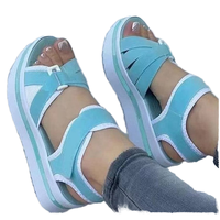 Nouvelles Chaussures pour Femme, Sandales de Plage Plates Épaisses à Bout Ouvert, Sandales d'Extérieur pour Femme