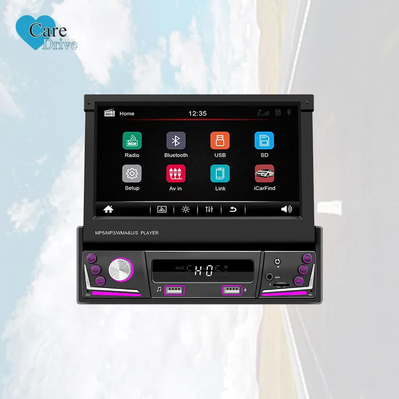 CareDrive fabrika sıcak satıcı 9606 destek Oem araba radyo 7 inç araba multimedya ses 9606 yüksek kalite araç Dvd oynatıcı oyuncu