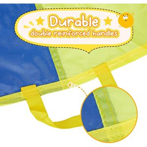 Premium 8 10 12 piedi per bambini tenda paracadute con 9 o 12 maniglie gioco all'aperto giocattolo con caratteristiche Cooperative - Product Image 2
