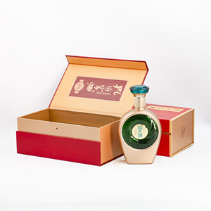 Caja de Regalo de Cartón Premium con Recubrimiento Dorado para Botellas de <span class=keywords><strong>Vodka</strong></span>, Brandy y Licores, con Tinta de Soya de Lujo - Product Image 5