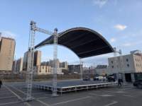Sistema de Estructura de Arco de Aluminio Curvo para Iluminación de Escenarios de Conciertos y Eventos
