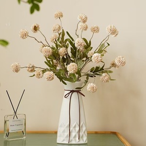 Ornements de <span class=keywords><strong>d</strong></span>écoration de mariage élégance Flores Artificiales 5 têtes pissenlits <span class=keywords><strong>d</strong></span>'automne tennis de table chrysanthème fleur artificielle - Product Image 1