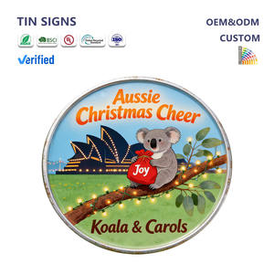 Wholesale Funny Decorative Aluminium Signs Retro Wall Decoration Christmas &amp; Chinese New Year Theme <strong>Vintage</strong> <strong>Poster</strong> 1mm - Product Image 1