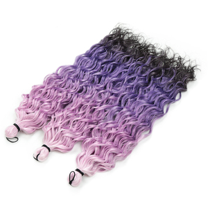 Capelli Sintetici Afro Ricci Onda Profonda Oceanica per Trecce, <span class=keywords><strong>Extension</strong></span> <span class=keywords><strong>Colorate</strong></span> Twist Acqua per Uncinetto per Donne - Product Image 3