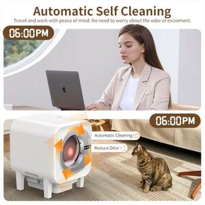 2025 Video Smart Litter <b>Box</b> Home Integrated Camera 65L AutoClean 15KG Large <b>Cats</b> Dual WiFi Health Monitor Premium Retailers - Product Image 3