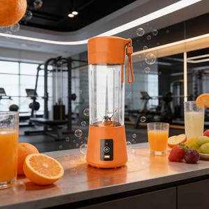 USB/Battery Powered 5-in-1 Heavy Duty BPA Free 400ml Baby Food Processor Juicer <b>Blender</b> 1 Speed Turbo Mode Low Noise Car Outdoor - Product Image 2