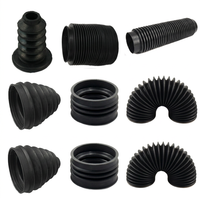 Soufflet en caoutchouc flexible moulé sur mesure, soufflet anti-poussière en caoutchouc EPDM