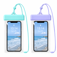 Étui de protection étanche IP68 en TPU pour téléphone portable, compatible avec les appareils jusqu'à 7,2 pouces, avec attache ronde, idéal pour les voyages, vente au détail, OEM