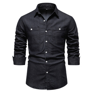Camisas vaqueras <span class=keywords><strong>de</strong></span> alta calidad para <span class=keywords><strong>hombre</strong></span>, camisas cómodas <span class=keywords><strong>de</strong></span> <span class=keywords><strong>vestir</strong></span> para <span class=keywords><strong>hombre</strong></span>, camisas vaqueras <span class=keywords><strong>de</strong></span> manga larga para <span class=keywords><strong>hombre</strong></span> - Product Image 2