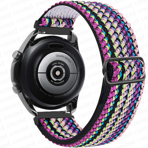 Eraysun Bracelet de montre Nouveau 20 22MM Bracelet en nylon élastique réglable pour Sansung <span class=keywords><strong>Galaxy</strong></span> Bracelet de ruban en tissu personnalisé Bracelet de montre intelligente - Product Image 5