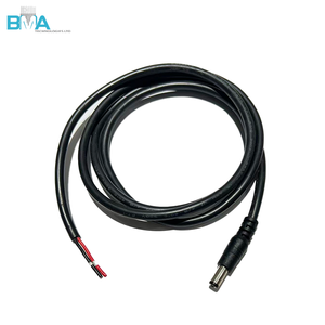 Cabo de Alimentação DC 5.5x2.5mm com Plugue Macho para Extremidade Desencapada UL2464 18AWG 1200mm Preto PVC Cobre Estanhado 300V Comprimento Personalizado - Product Image 5