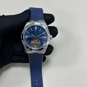 Reloj de Hombre de Lujo con Cristal de Zafiro, Correa de Goma Azul, Tourbillon, Automático, Muestras Disponibles, Nueva Tendencia - Product Image 1
