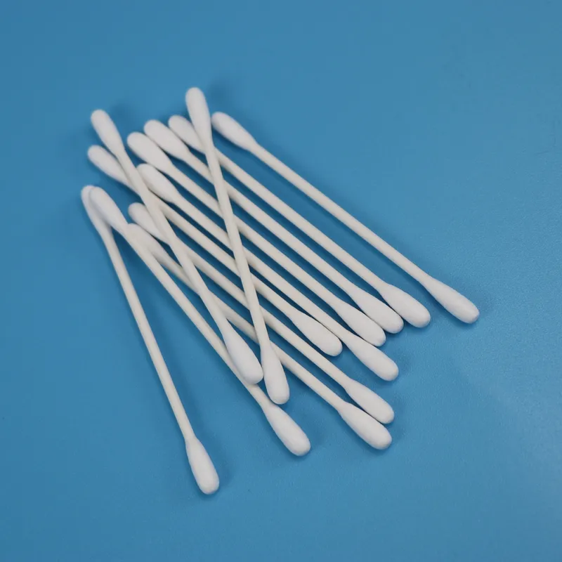 Biodegradable 4.5mm Double Round Head Industrial Cleaning Qtips Cotton Swab for Cleanroom