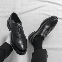 Chaussures Richelieu en Cuir Verni pour Hommes – Idéales pour Costume, Mariage et Affaires – Nouveau Style 2026