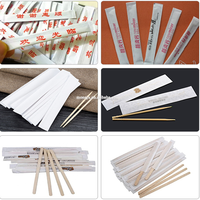 Le plus populaire 2 3 4 couleurs impression jetable bois bambou cure-dents baguettes emballage emballage emballage machine d'emballage