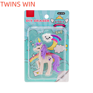 Cặp Song Sinh Giành Chiến Thắng 831 Tùy Chỉnh 3D Động Vật Vui Vẻ Hãy Ngoài Tẩy Phim Hoạt Hình Mô Phỏng Phim Hoạt Hình Nhân Vật Tẩy Cho Các Trường Học Nguồn Cung Cấp Giải Thưởng Quà Tặng - Product Image 6