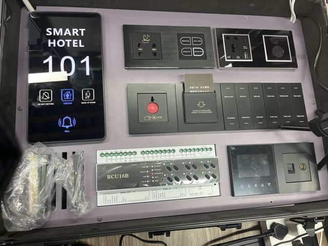 Greentech Hotel Room Control System Hotel Room Management System Showcase Smart Hotel Products Display Box