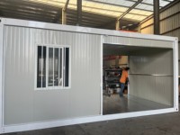 Mini conteneur de vie mobile préfabriqué de luxe de 20 pieds en acier de panneau sandwich de haute qualité pour bureau salon atelier boutique