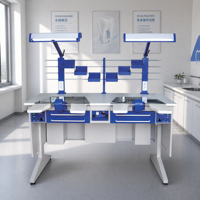 Mobilier de laboratoire dentaire, poste de travail double pour laboratoire dentaire