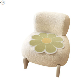 ผ้าห่มข้างเตียงสำหรับห้องนอนทำจากผ้ากำมะหยี่พรมปูพื้นลายดอกไม้หรูหราสัมผัสสูงเบาะนั่งทรงอ่าว - Product Image 2