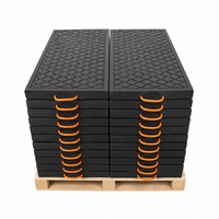 Tapis de protection robustes antidérapants en HDPE pour grues mobiles, équipements lourds et sols molletonnés