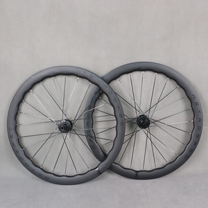 Roues de vélo SERAPH Full Carbon Road Disc Carbon Wheel 6-bolts Bike Wave Clincher Wheelset 50*25mm 100*12/142*12mm WH50-1 - Product Image 1