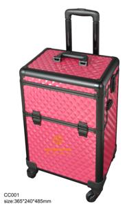 <span class=keywords><strong>Valise</strong></span> de Maquillage à Roulettes Grande Capacité Style Tendance pour Cosmétiques, Ongles, Tatouages et Manucure, avec Diamants - Product Image 4
