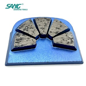 Outils abrasifs SANG Soft Floor Metal Bond, segments OEM, qualité durable, chaussures de meulage diamantées personnalisées pour sols en béton - Product Image 2