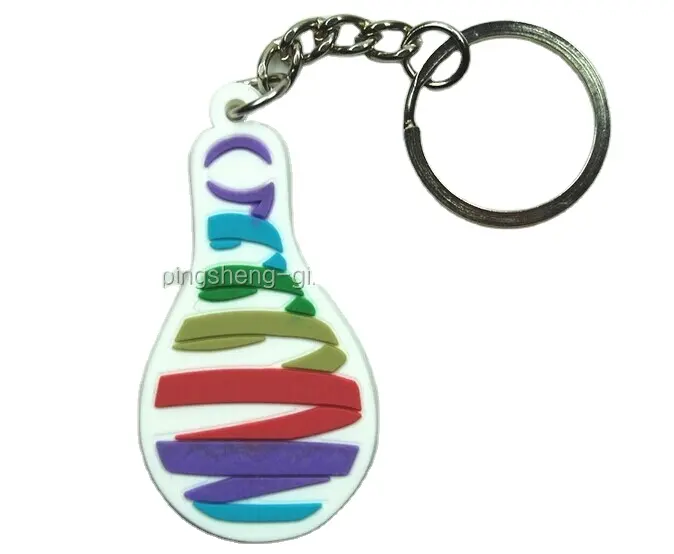 Tùy chỉnh mềm PVC cao su Silicone bóng bàn PING-PONG Keychain