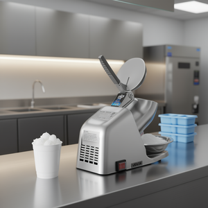 Machine à glace pilée Vevor 143 lbs/h, qualité commerciale, électrique, argentée, pour usage commercial - Product Image 2