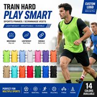 Maillots d'entraînement unisexes multicolores en polyester légers, respirants, à séchage rapide, avec logo personnalisé pour le football et le basketball