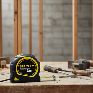 Cinta Métrica Stanley Tylon de 5m con Gancho Metálico, Herramienta de Medición para Construcción - Product Image 3