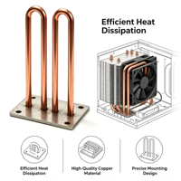 Venta al por mayor de tubos de aleación de aluminio mecanizados por CNC para disipación de calor, doblado, corte y soldadura para máquinas láser LED
