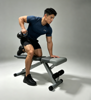 Banc de musculation pliable ATHSPO, multi-positions réglables (incliné/décliné/plat) pour l'entraînement à domicile