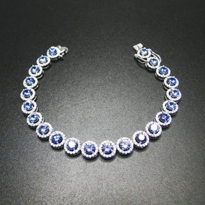 สร้อยข้อมือเงินแท้ 925 ประดับแทนซาไนต์ - Product Image 2