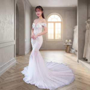ชุดเพื่อนเจ้าสาวแฟชั่นชุดแต่งงานนางเงือก - Product Image 2