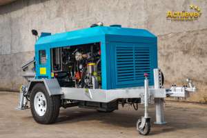 ให้เช่าปั๊มคอนกรีต ACHIEVE AP300 เครื่องยนต์ใหม่ 220V มาตรฐาน US EPA Tier 4 ระยะส่งแนวตั้ง 100 เมตร ระยะส่งแนวนอน 300 เมตร - Product Image 3