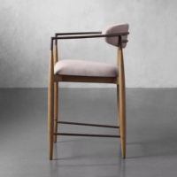 Chaises hautes en métal personnalisées, meubles de cuisine, tabourets de comptoir en bois de luxe, tabourets de bar