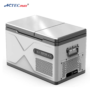 Tủ lạnh xe tải điều khiển nhiệt độ kép AC.684.165 30L 40L 50L, tủ đông xe hơi 12V 24V 100-250V, hộp làm mát cắm trại - Product Image 1