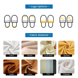 Women Men Custom logo Custom Design Pattern Winter Warm Soft Comfort Custom Cotton <strong>Slippers</strong> for Home - Product Image 5