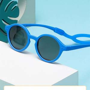 Gafas de Sol Redondas de Silicona para Bebés, Niños y Niñas, con Protección UV400, Polarizadas, con Correa, Diseño Personalizado con Logotipo, 2025 - Product Image 1