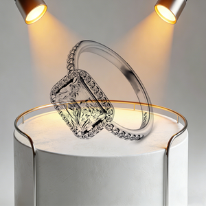 Anillo de Plata de Ley 925 con Corazón y Flor, Tallas 6, 7, 8, 9, en Rojo, Azul, Rosa y Verde, Anillos para Mujer, Joyería Fina, Regalos para Mamá - Product Image 5