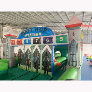 סוס דרבי מתנפח, משחק ספורט סוסים מתנפח / מגרש מרוצי הופ - Product Image 6