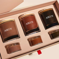 AIKUN-Velas perfumadas de cera de soja con plantas naturales, velas de regalo personalizadas con etiqueta privada para decoración navideña, juego de velas de regalo para yoga y vigilia