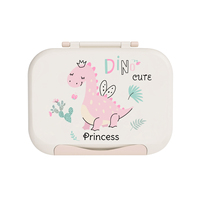 Boîte à lunch Bento à 3 compartiments pour enfants avec couvercle en plastique pour la préparation de repas pour garçons ou filles