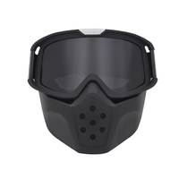 Masque de protection faciale Anlorr Clear Anlorr pour casque de sport, lunettes de motocross personnalisées, miroir anti-vent