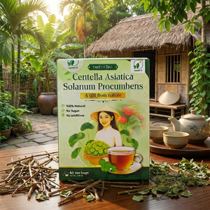 Centella Asiatica Solanum Procumbens Herbal Tea for Skin Rejuvenation - NMPT (40 Bags) - Product Image 1