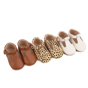 Venta al por mayor, zapatos de cuero suave para bebé, zapatos de cuero genuino para niño pequeño