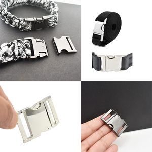 Bytiyar Buckle Pcs Inch Mm Quick Side Release <b>Clips</b> Metal Buckles For Straps Webbing Paracord Bracelet Dog <b>Collar</b> Backpack Belt - Product Image 2