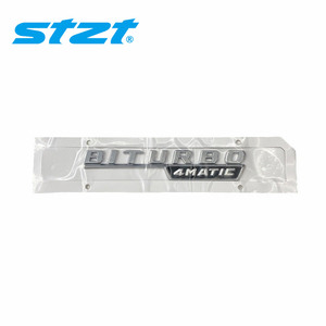 STZT 1668176500 <span class=keywords><strong>BITURBO</strong></span> <span class=keywords><strong>4matic</strong></span> Emblèmes Badges Accessoires d'extérieur de luxe pour <span class=keywords><strong>Mercedes</strong></span> Benz AMG Voitures Autocollant d'installation facile - Product Image 1